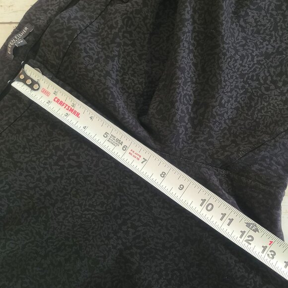 Eileen Fisher Black Filigree Printed Ponte Knit Pants 18W Classic Staple - Picture 5 of 9
